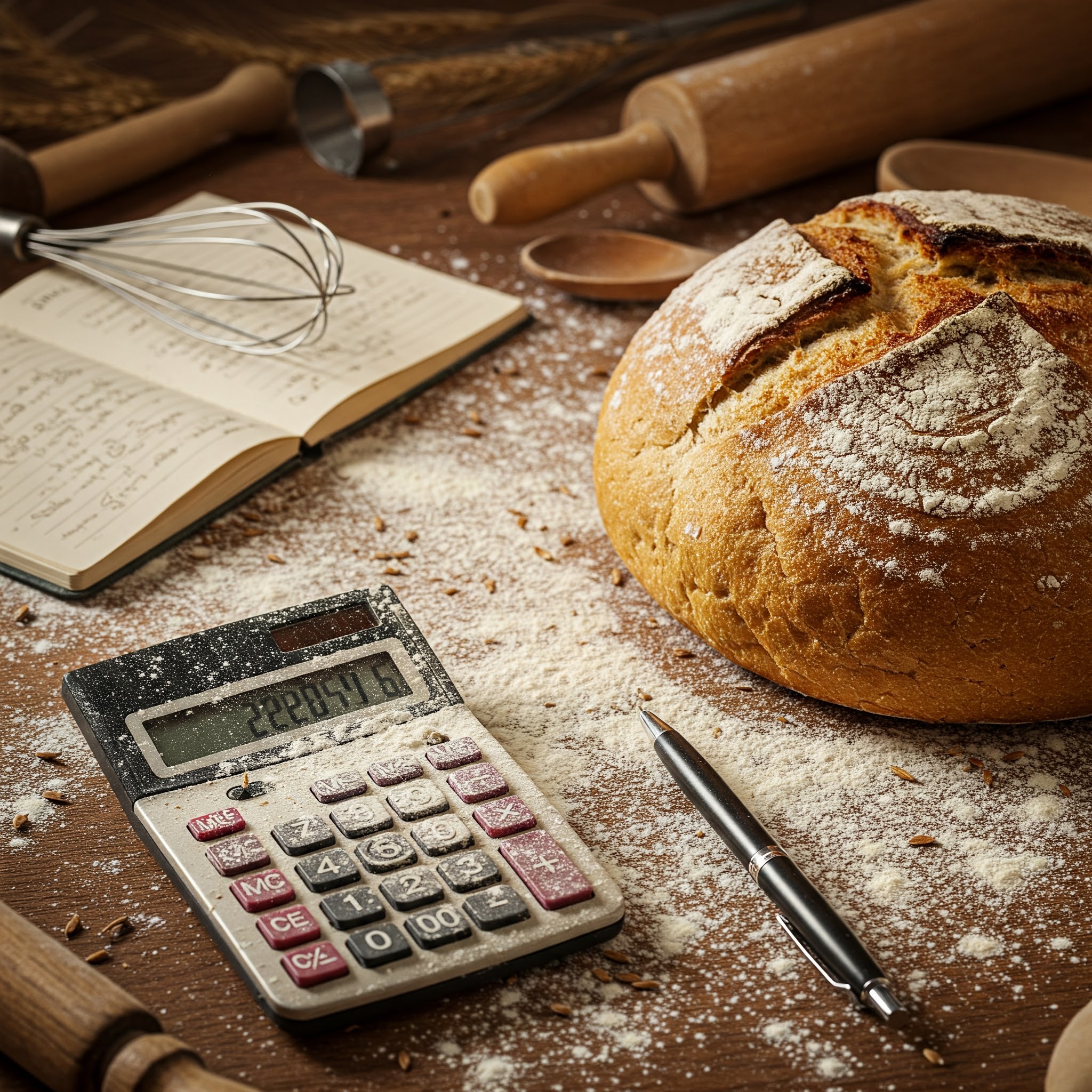 Screenshot of the Dough Calculator